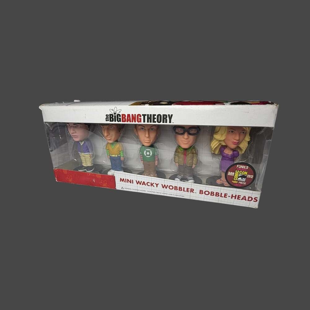 Funko The Big Bang Theory Mini Wacky Wobbler Bobble-Heads SDCC 2012 Limited